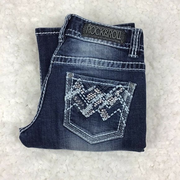 rock and roll women's jeans size chart